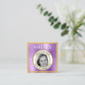 *~*フォトメタルバイオレット調印剤 スクエア名刺 (スタンド正面)