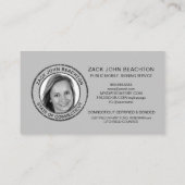 *～*フォトメタルレッド署名エージェント  名刺 (裏面)