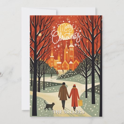 フォトメッセージのクリスマス伝統的の追加 シーズンカード (正面)