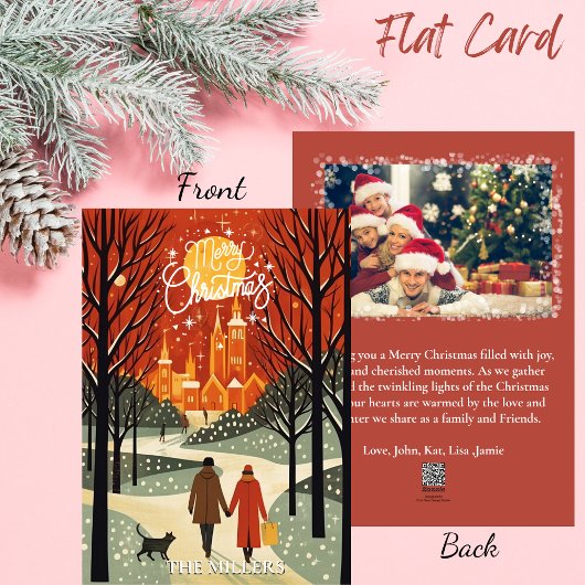 フォトメッセージのクリスマス伝統的の追加 シーズンカード