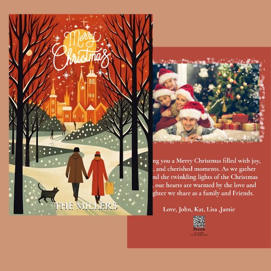 フォトメッセージのクリスマス伝統的の追加 シーズンカード