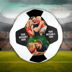 フォトメッセーパーソナライズされたジサッカーボール2個 サッカーボール