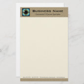 フォトメトリックおよびアイケアのスペシャリストの文房具紙 便箋 (正面/裏面)