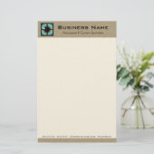 フォトメトリックおよびアイケアのスペシャリストの文房具紙 便箋 (スタンド正面)