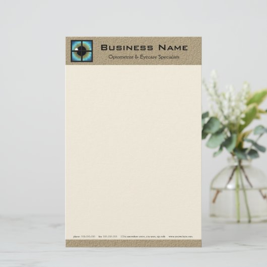 フォトメトリックおよびアイケアのスペシャリストの文房具紙 便箋 (スタンド正面)