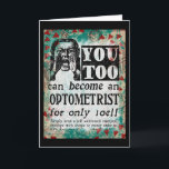 フォトメトリックグリーティングカードおもしろい- Vintage Ad カード<br><div class="desc">光おもしろい計想像者のヴィンテージ新聞広告</div>