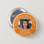 フォトメパーソナライズされたロモダンンジ 缶バッジ (正面&裏面)