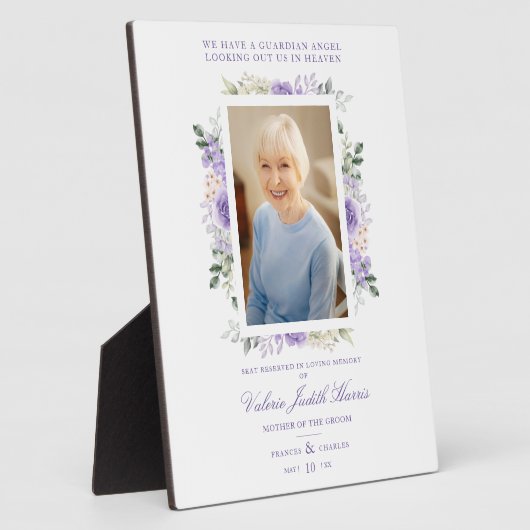 フォトメモブ結婚ランス親愛の紫色の影 フォトプラーク (側面)