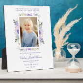 フォトメモブ結婚ランス親愛の紫色の影 フォトプラーク (側面)