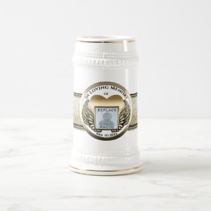 フォトメモリアルの追加ハート ビールジョッキ