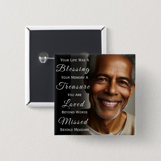 フォトメモリアルの追加 缶バッジ (正面&裏面)