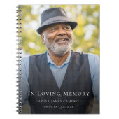 フォトメモリアルまたは葬式のゲストブック ノートブック (正面)