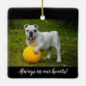 フォトメモリアルオーナメント - いつも心の中に セラミックオーナメント (裏面)