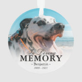 フォトメモリアルクリスマスツリー オーナメント (裏面)