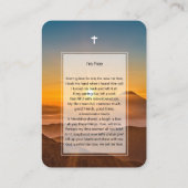 フォトメモリアルクロスカード付き無料祈りの言葉 名刺 (裏面)