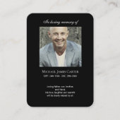 フォトメモリアルクロスカード付き無料祈りの言葉 名刺 (正面)