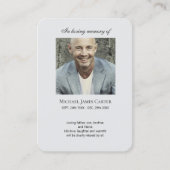 フォトメモリアルクロスカード付き無料祈りの言葉 名刺 (正面)