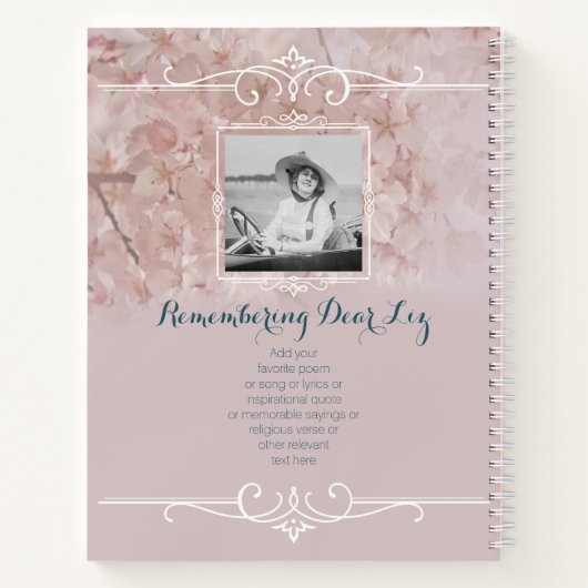 フォトメモリアルサービスさくらんぼブラッズゲストハウス ノートブック (裏面)