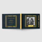 フォトメモリアルサービスエレガント金ゴールド枠 ゲストブック (全面)
