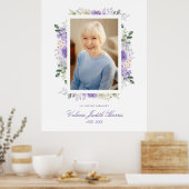 フォトメモリアルサービス親愛ワンパープルシェード ポスター (キッチン)