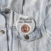 フォトメモリアルハートエンジェルウィングボタン 缶バッジ (インサイチュ)