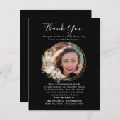 フォトメモリアルフローラゴールデンサンキューカード サンキューカード (正面/裏面)