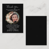 フォトメモリアルフローラゴールデンリースサンキューカード エンクロージャーカード (正面/裏面)