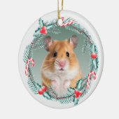 フォトメモリアルホリデーリース セラミックオーナメント (左)