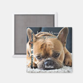 フォトメモリアルマグネットと文字- マグネット (正面/裏面)