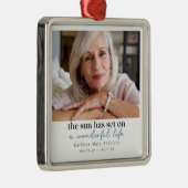 フォトメモリアル引用文 メタルオーナメント (右)