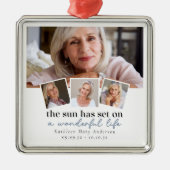 フォトメモリアル引用文 メタルオーナメント (正面)