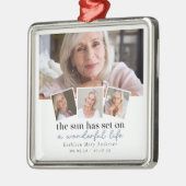 フォトメモリアル引用文 メタルオーナメント (左)