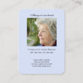 フォトメモリアル海祈りの言葉カード 名刺 (正面)