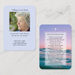 フォトメモリアル海祈りの言葉カード 名刺