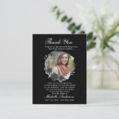 フォトメモリアル白黒サンキューカード サンキューカード (スタンド正面)