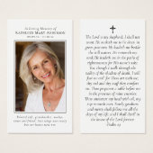 フォトメモリアル祈りの言葉カード (正面&裏面)