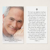 フォトメモリアル祈りの言葉カード (正面&裏面)