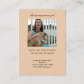 フォトメモリアル私はフリー祈りの言葉カード2 名刺 (正面)