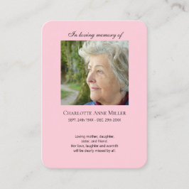 フォトメモリアル私はフリー祈りの言葉カード 名刺