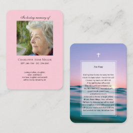 フォトメモリアル私はフリー祈りの言葉カード 名刺