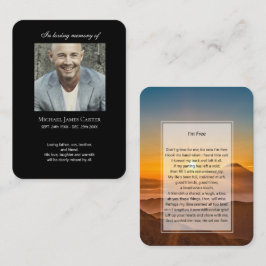 フォトメモリアル私はフリー祈りの言葉カード 名刺