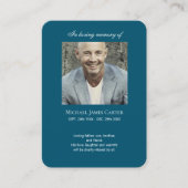 フォトメモリアル私はフリー祈りの言葉カード 名刺 (正面)