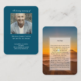 フォトメモリアル私はフリー祈りの言葉カード 名刺