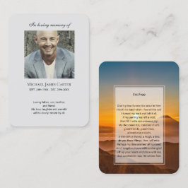 フォトメモリアル私はフリー祈りの言葉カード 名刺