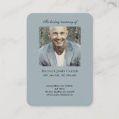 フォトメモリアル私はフリー祈りの言葉カード 名刺 (正面)