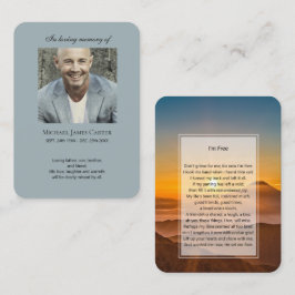 フォトメモリアル私はフリー祈りの言葉カード 名刺