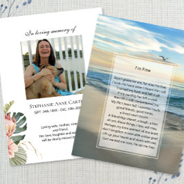 フォトメモリアル私はフリー祈りの言葉カード 名刺