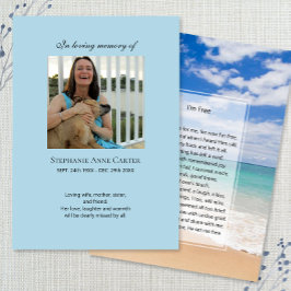 フォトメモリアル私はフリー祈りの言葉カード 名刺