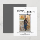 フォトメモリアル葬儀お礼カード (正面/裏面)