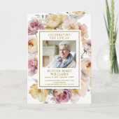 フォトメモリアル葬儀お祝いプログラム プログラム (正面)